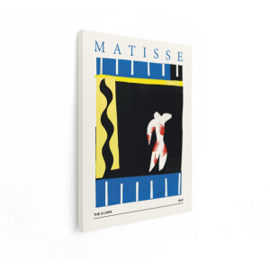 Artaza Canvas Schilderij Henri Matisse'S 'The Clown' Uit 1943 - een Levendig Meesterwerk van Papieren Uitknipsels - 30x40 cm - Klein - Wanddecoratie Woonkamer - Schilderijen - Muurdecoratie