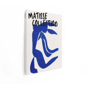 Artaza Canvas Schilderij Matisse - 90x120 cm - Wanddecoratie Abstract - Muurdecoratie Modern - Decoratie Kunst - Blauw