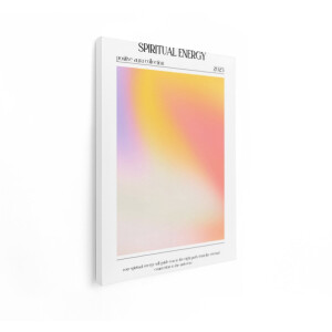 Artaza Canvas Schilderij Spirituele Energie en Positieve Aura Collectie met Zachte Kleurovergangen - 30x40 cm - Klein - Wanddecoratie Woonkamer - Schilderijen - Muurdecoratie