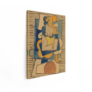 Artaza Canvas Schilderij Abstract Picasso - 90x120 cm - Wanddecoratie Kubistisch - Muurdecoratie Modern - Decoratie Geometrisch