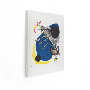 Artaza Canvas Schilderij Abstracte Compositie met Geometrische Vormen en Levendige Kleuren - 60x80 cm - Wanddecoratie Woonkamer - Schilderijen - Muurdecoratie