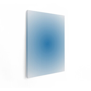 Artaza Canvas Schilderij Abstracte Cirkel - 30x40 cm - Wanddecoratie Blauw - Muurdecoratie Abstract - Decoratie Woonkamer - Kamer Accessoires