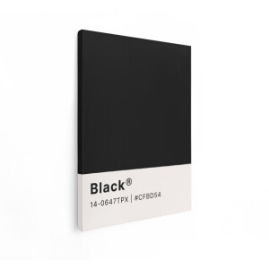 Artaza Canvas Schilderij Zwart Is een Krachtige en Veelzijdige Kleur - Perfect voor Diverse Ontwerptoepassingen - 60x80 cm - Wanddecoratie Woonkamer - Schilderijen - Muurdecoratie