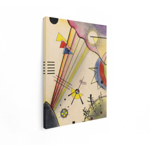 Artaza Canvas Schilderij Abstract Kandinsky - 60x80 cm - Wanddecoratie Geometrisch - Muurdecoratie Modern - Decoratie Kleurrijk