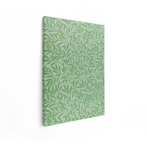 Artaza Canvas Schilderij Bladerpatroon - 90x120 cm - Wanddecoratie Vintage - Muurdecoratie Botanisch - Decoratie Planten - Groen
