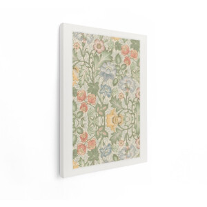 Artaza Canvas Schilderij Bloemen Schilderij - 30x40 cm - Wanddecoratie Brocante - Muurdecoratie William Morris - Schilderijen Op Canvas Vintage