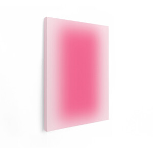 Artaza Canvas Schilderij Zachte Roze Gradiënt Achtergrond met Vervaagde Randen voor een Zachte Uitstraling - 60x80 cm - Wanddecoratie Woonkamer - Schilderijen - Muurdecoratie