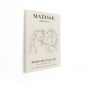 Artaza Canvas Schilderij Matisse The Dance - 60x80 cm - Vintage Wanddecoratie - Muurdecoratie Line Art - Decoratie Parijs 1953 - Schilderijen Op Canvas