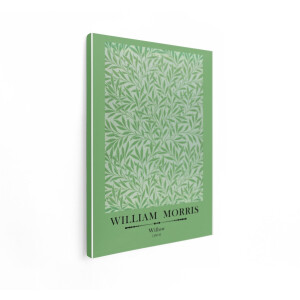 Artaza Canvas Schilderij Willow Patroon William Morris - 30x40 cm - Wanddecoratie Botanisch Vintage - Muurdecoratie Bladeren - Schilderijen Op Canvas