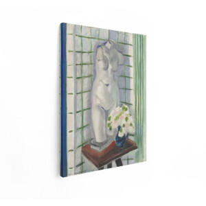 Artaza Canvas Schilderij Vrouw Met Bloemen - 30x40 cm - Wanddecoratie Stilleven - Muurdecoratie Matisse - Schilderijen Op Canvas Modern