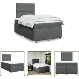 vidaXL Sleutelset - Dynamo Meter - Boxspring met matras stof donkergrijs 120x200 cm - Gereedschap - Handgereedschap - Draperpatools