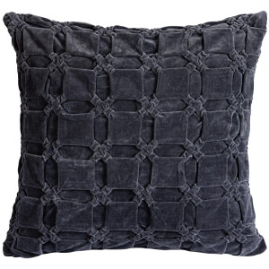 PTMD Sierkussen Nasim L - 60x60x10 cm - Katoen - Grijs