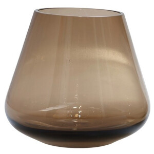 Waxinelichthouder Liora - Taupe - XSmall - Ø13,5 x H12 - set van 2
