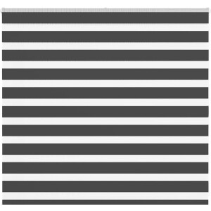 vidaXL - Zebra - rolgordijn - 155x100 - cm - stofbreedte - 150,9 - cm - zwart