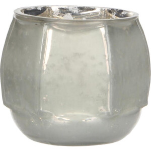 Casa Vivante waxinehouder venezia maat in cm: 8 x 9.5 wit WIT