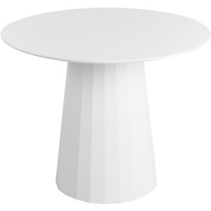 PLATO - Ronde eettafel - Wit - 100 cm - MDF