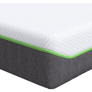 vidaXL - Matras - Wit - en - Grijs - 100 - x - 200 - cm - Pocketveer