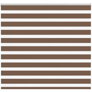 vidaXL - Zebra - rolgordijn - 155x100 - cm - stofbreedte - 150,9cm - polyester - bruin