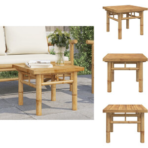 vidaXL Salontafel - Salontafels - Bijzettafel - Banktafel - Salontafel 45x45x35 cm bamboe