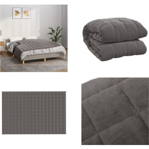 vidaXL - Verzwaringsdeken - 120x180 - cm - 5 - kg - stof - grijs