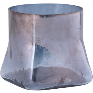 PTMD - Windlicht Deklin - Grijs - 15x15x15cm