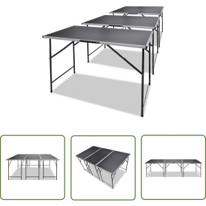 vidaXL Inklapbare Tafel - Behangtafel - Behangtafels inklapbaar 3 st - Kanteltafeltje - DIY Tafel - Creatieve Tafel