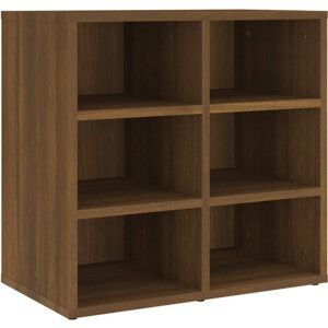vidaXL - | - Schoenenkast - | - met - plank - met - opslag - Bewerkt - hout