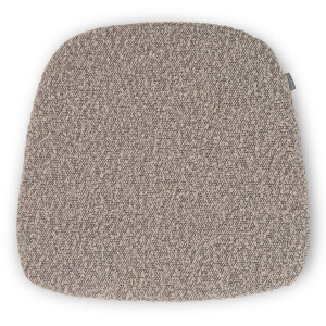 Nolon Fem Stoelkussen Bouclé Taupe - Voor Binnen - Zitkussen Eetkamer - Trapezium Vorm - met Antislip