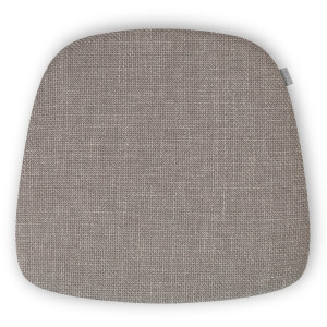 Nolon Fem Stoelkussen Warm Grijs - Voor Binnen - Zitkussen Eetkamer - Trapezium Vorm - met Antislip