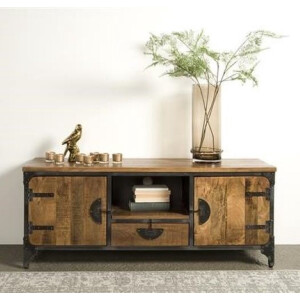 Tower Living tv meubel Basto 150x40x60 cm mangohout