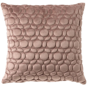 Dutch Decor KAISA - Sierkussen 45x45 cm - 3D - print - effen kleur - Antler - roze - Inclusief binnenkussen - Luxe kussens voor woonkamer & bank