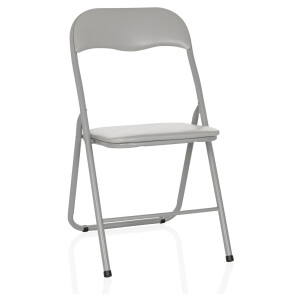 Conferentiestoel / bezoekersstoel / klapstoel TUDELA BASIC PVC grijs hjh OFFICE