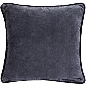 PTMD Sierkussen Nasim - 45x45x10 cm - Katoen - Grijs