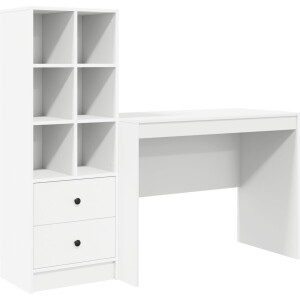 vidaXL - Bureau - Wit - 145.5 - x - 50 - x - 127 - cm - 2 - st