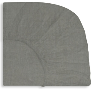 LIS LABELS - Hoeslaken - Little One in Silver Grey- 70x140 cm - Linnen - Kindermatras
