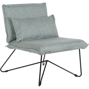 Leunstoel Home ESPRIT Zwart Groen Metaal 66 x 78 x 75 cm