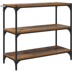 vidaXL - Boekenkast - Oud - Hout - 40 - x - 33 - x - 70.5 - cm - Geengineerd - Hout - en - IJzer