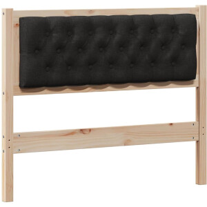 vidaXL - Hoofdbord - Anders - Bruin - en - zwart - 100 - cm - Massief - grenenhout