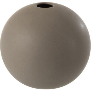 J-Line vaas Bol - keramiek - donkergrijs - small - 2 stuks - 11.5 cm hoog