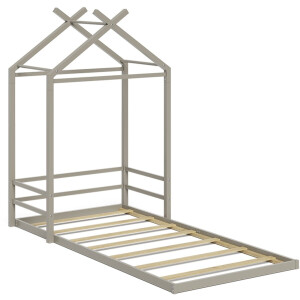 Vitalispa vloerbed Roofy, Grijs, 90x200