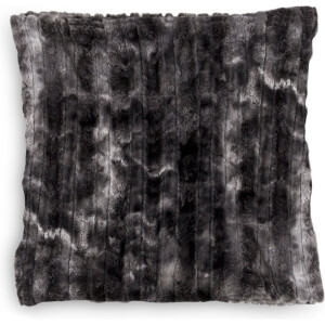 ZoHome Black Kussen Famous 45x45 cm, gemaakt van Fake Fur