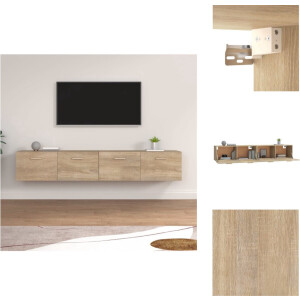vidaXL Wandkast - Hangkast - 100 x 36.5 x 35 cm - Sonoma eiken - Kast