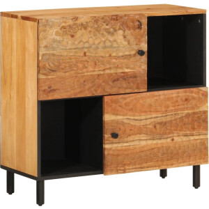 vidaXL - Bijzetkast - 80x33x75 - cm - massief - acaciahout