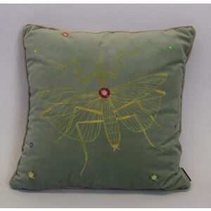 Madison sierkussen 45x45 cm Velvet insect green
