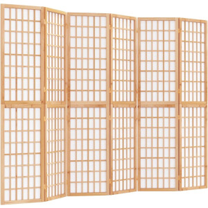 vidaXL - Kamerscherm - inklapbaar - 6 - panelen - Japanse - stijl - 240x170 - cm