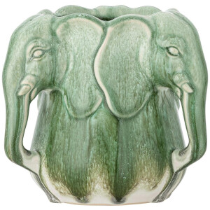 Bloomingville Vaas aardewerk groen Pontus 15cm