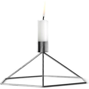 Menu Living Kaars POV Kaarsenstandaard - zilver