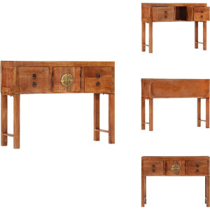 vidaXL Wandtafel - Wandtafels - Tafel - Haltafel - Wandtafel 120x32x80 cm massief ruw acaciahout