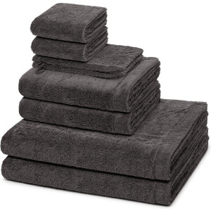 Cawö Sonstiges 2 X washandjes 2 X gasten- 2 X douche- 2 X handdoek - in set Lifestyle