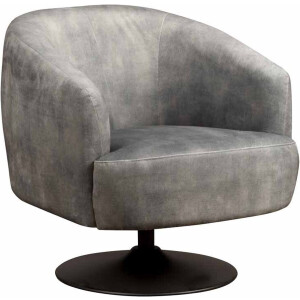 Tower Living fauteuil Barga draaibaar met arm grijs